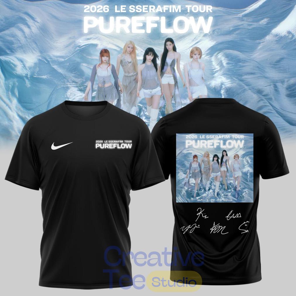 LE SSERAFIM “PUREFLOW” Tour 2026 Edition Signature Shirt