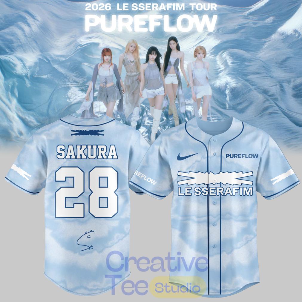 LE SSERAFIM “PUREFLOW” Tour 2026 Limited Signature Jersey