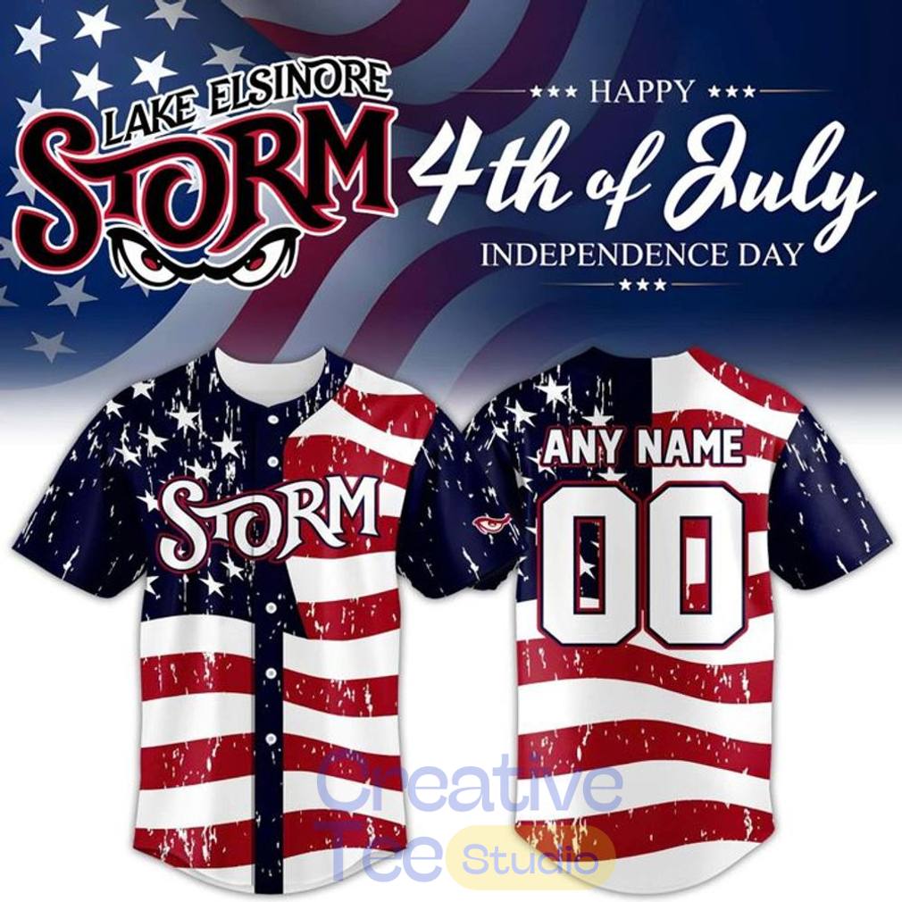 Lake Elsinore Storm 4th of July Baseball Jersey