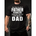 Letter FATHER DAD Print Summer Short Sleeve Sports Crew Neck Ultra Comfy Breathable Outdoor Activities Everyday Made USA T-Shirts