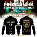 Linkin Park From Zero World Tour to Festivalpark in Werchter, Belgium Baseball Jacket