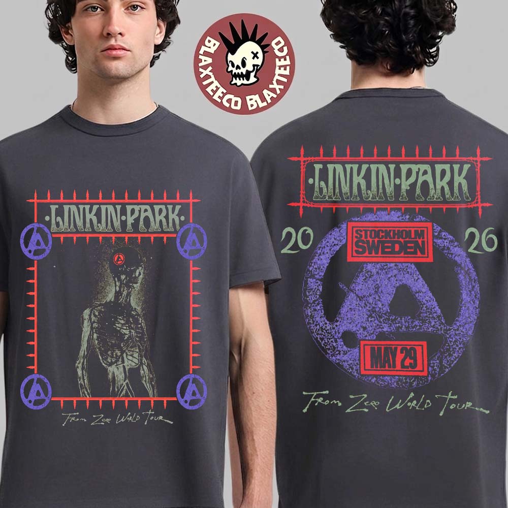 Linkin Park Stockholm Sweden 2026 Exclusive Event Tee On May 29 2026 From Zero World Tour T-Shirt