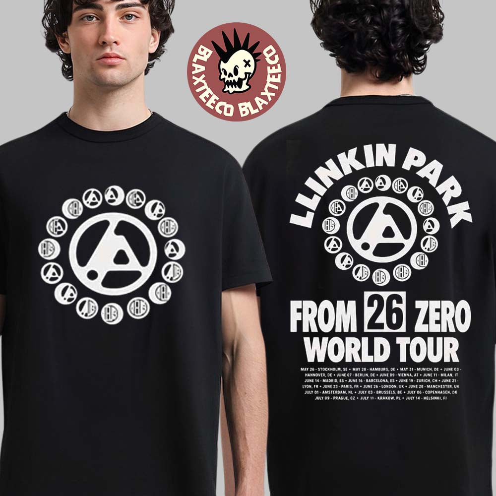 Linkin Park X Deus Ex Machina Download Festival 2026 Exclusive Merch Donington Park UK From 10 To 14 June 2026 From Zero World Tour Circle Logo T-Shirt