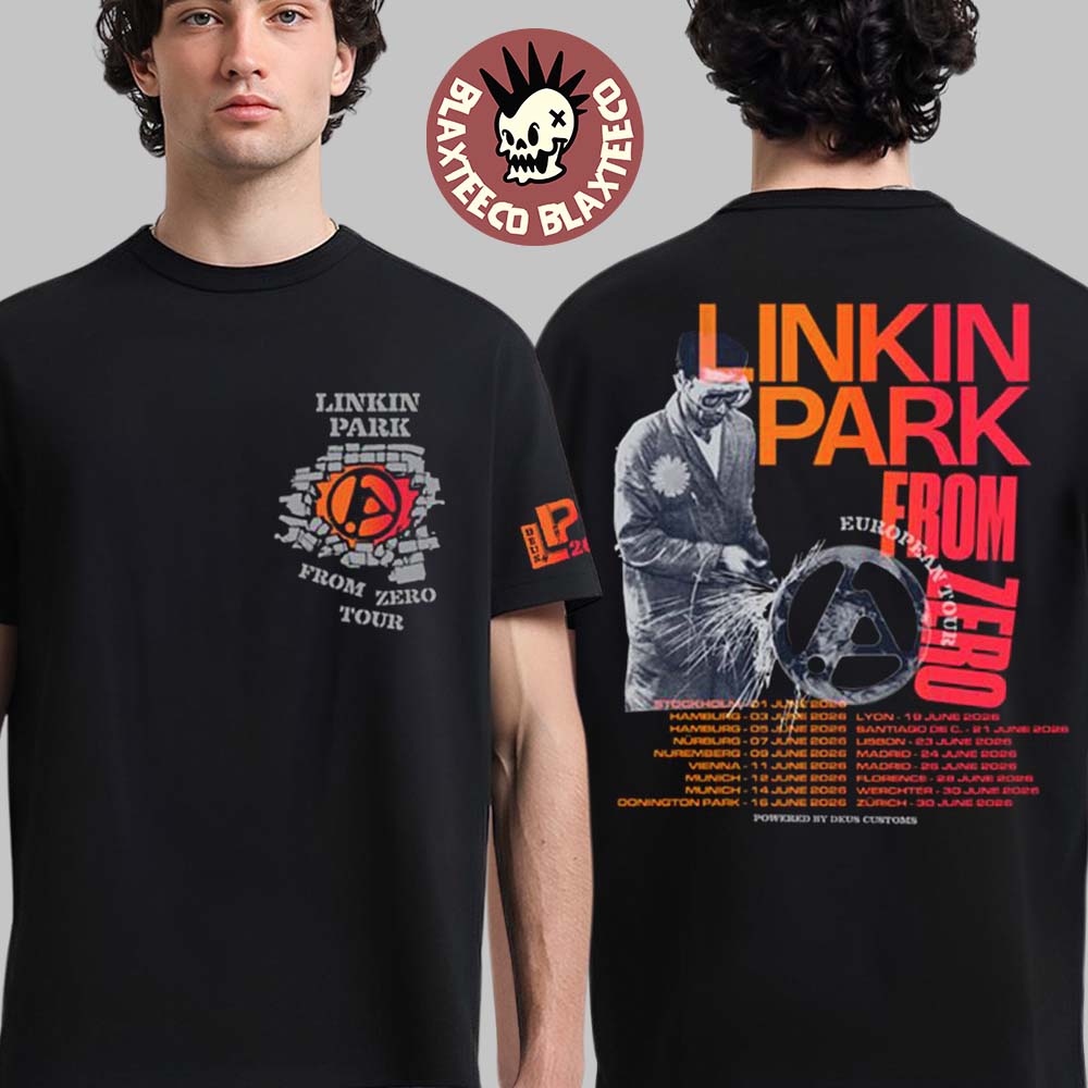 Linkin Park X Deus Ex Machine Madrid Spain 2026 Pop Up Shop Merch From Zero Metal Worker T-Shirt