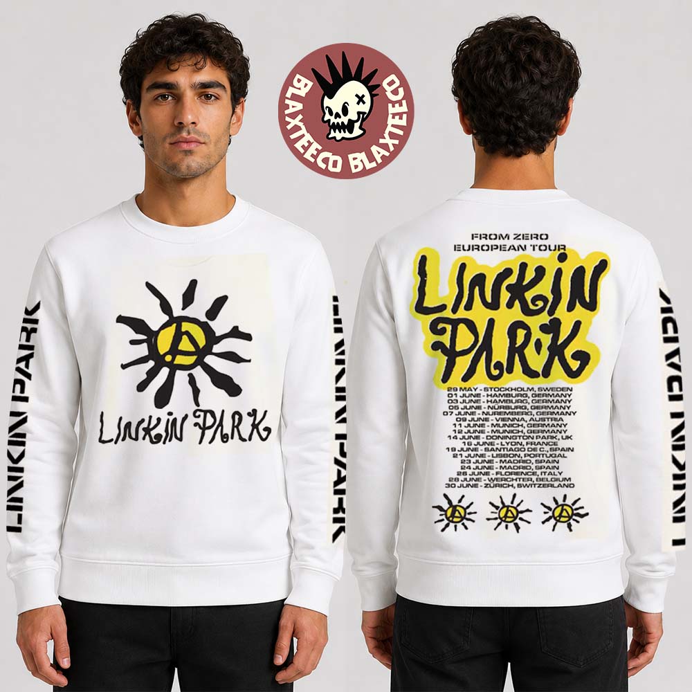 Linkin Park X Deus Ex Machine Madrid Spain 2026 Pop Up Shop Merch From Zero The Sun Long Sleeve Sweater