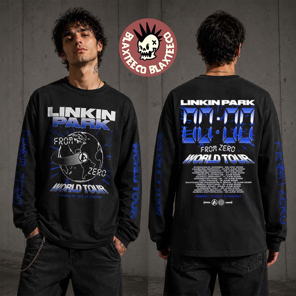 Linkin Park X Deus Ex Machine Madrid Spain 2026 Pop Up Shop Merch From Zero Time Black Long Sleeve