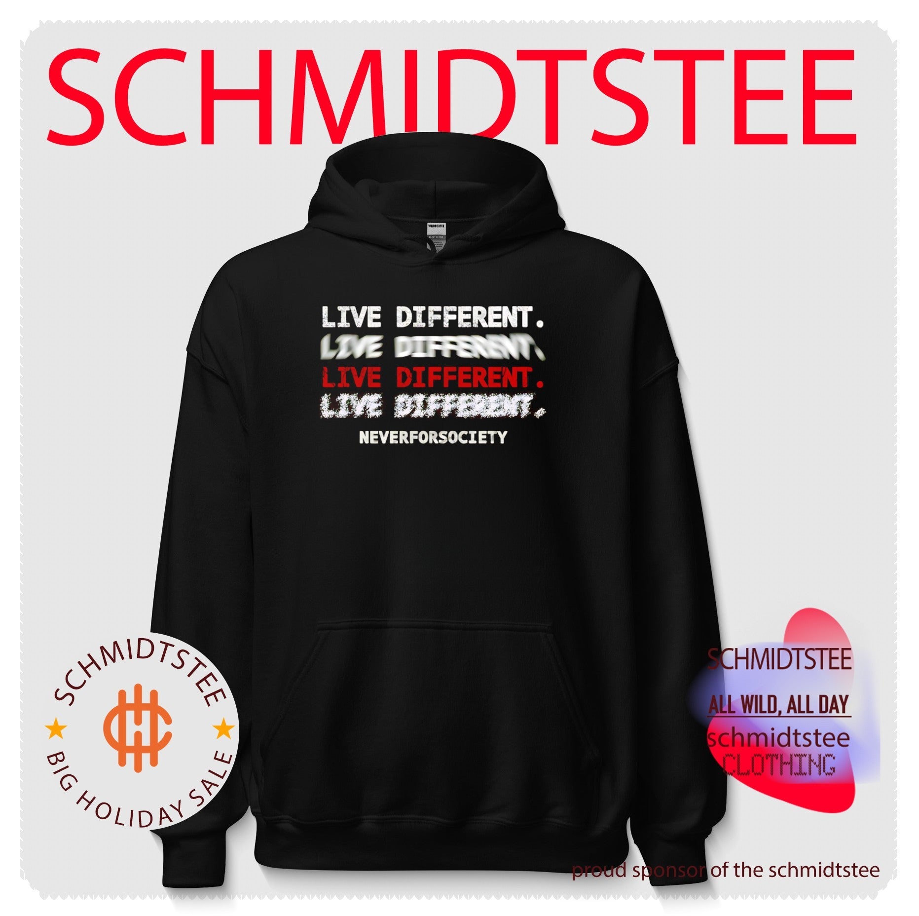 Live Different Neverforsociety inspirational shirt