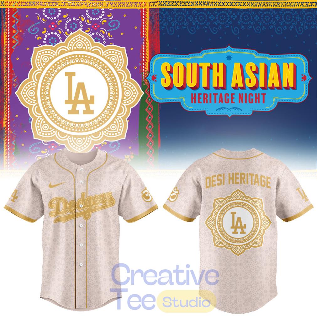 Los Angeles Dodgers Desi Heritage Night 2026 Baseball Jersey