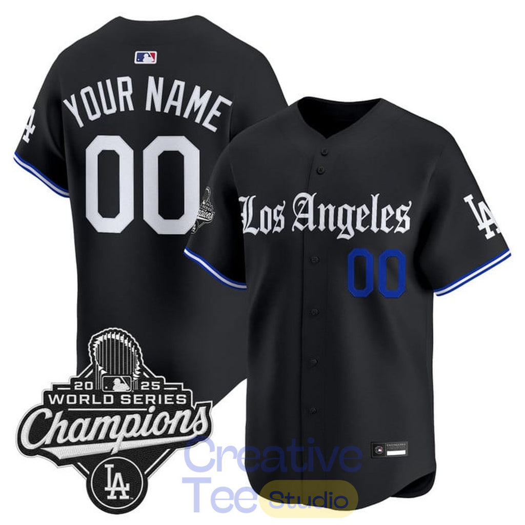 Los Angeles Dodgers “Gothic Edition” Custom Baseball Jersey