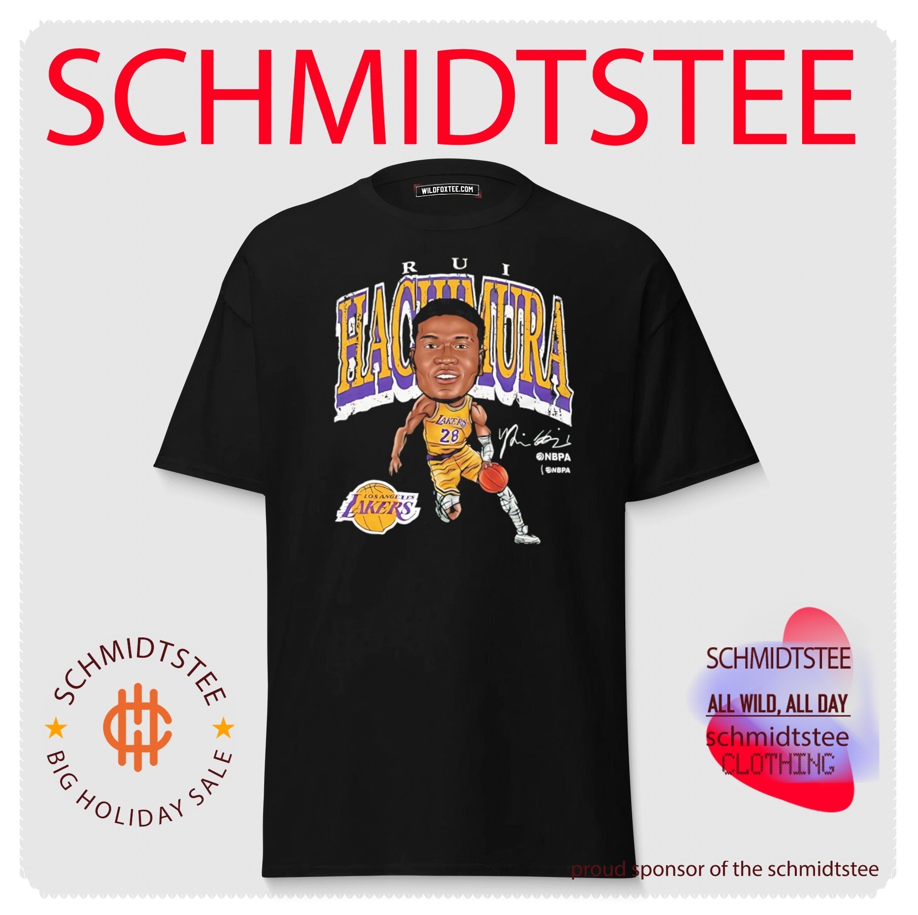 Los Angeles Lakers Rui Hachimura big head shirt