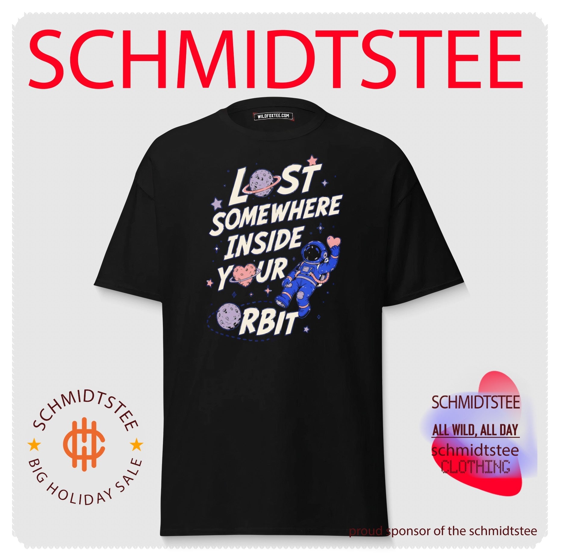 Lost Somewhere Inside Your Orbit Astronaut Heart shirt