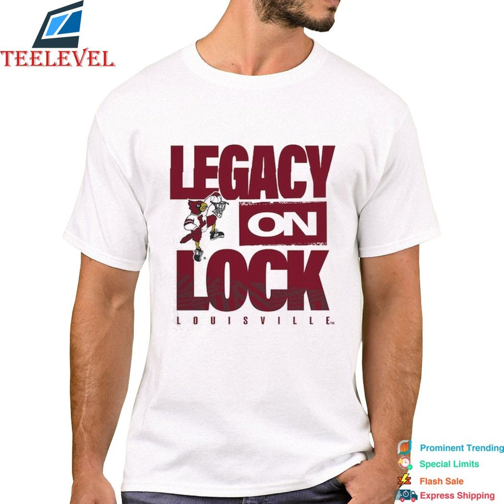Louisville Cardinals Legacy On Lock Mascot T-shirts