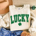 Lucky Varsity St Patrick'S Day Shirt Retro Shamrock Shirt Lucky St. Paddy'S Day Retro St Patricks T-Shirts
