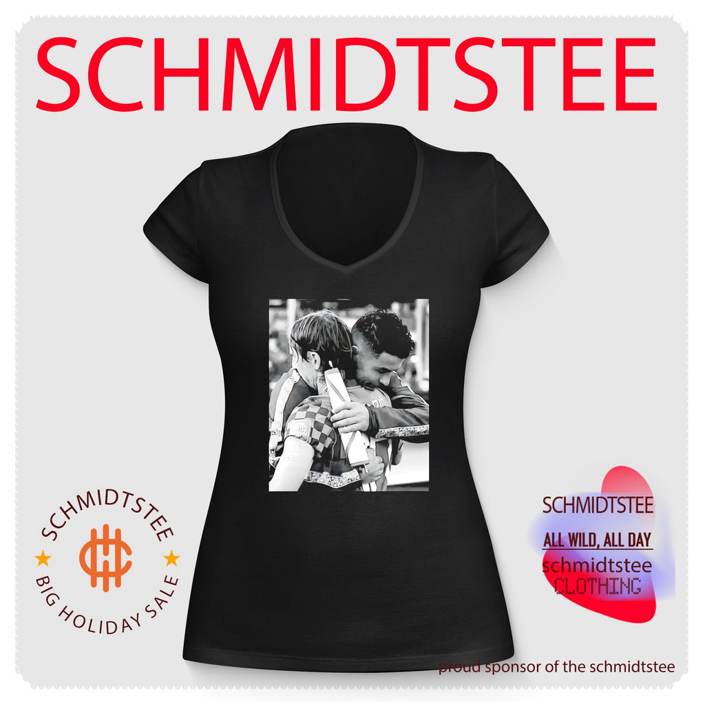 Luka Modrić and Cristiano Ronaldo Football Unites the World Hug Memorial shirt
