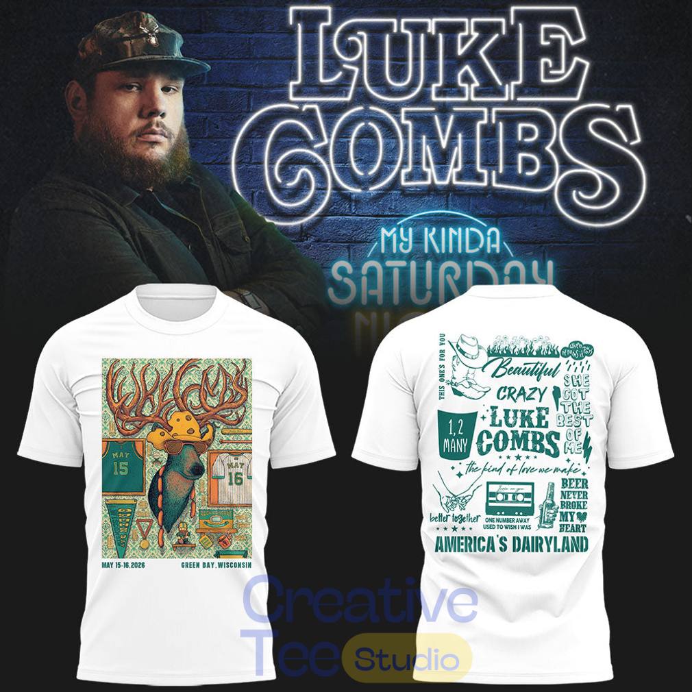 Luke Combs “My Kinda Saturday Night Tour” 2026 x GB Packers T-Shirt