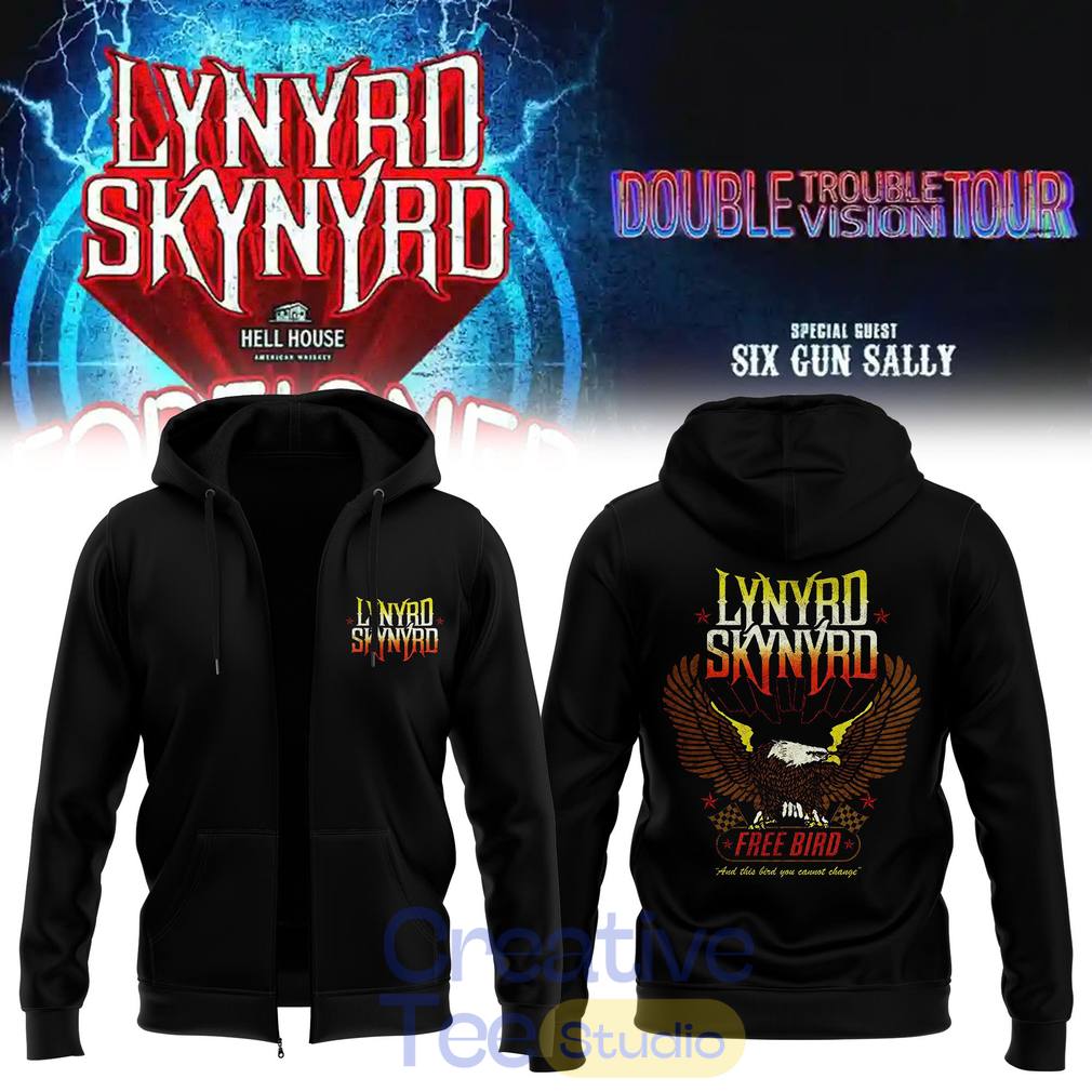 Lynyrd Skynyrd Double Trouble Double Vision Tour Hoodie
