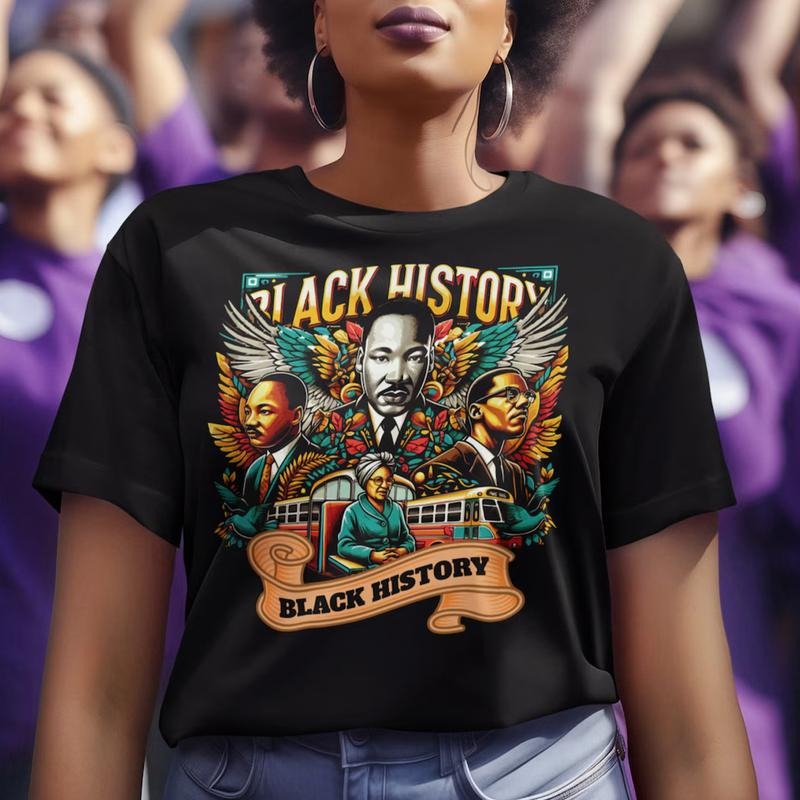 MLK Day Black History Juneteenth Rosa Malcolm Black Freedom Black People African American T-Shirts