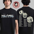 Machine Gun Kelly MGK Lost Americana Tour 2025 2026 Merch The Dice With City List T-Shirt