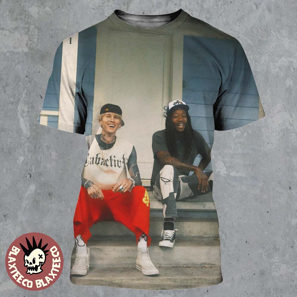 Machine Gun Kelly MGK x Wiz Khalifa Blog Era Boyz Mixtape Cover All Over Print Shirt
