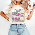 Mama 'S Okay Motherhood Mental Health Mom Shirt Retro Boho Mama T-Shirts