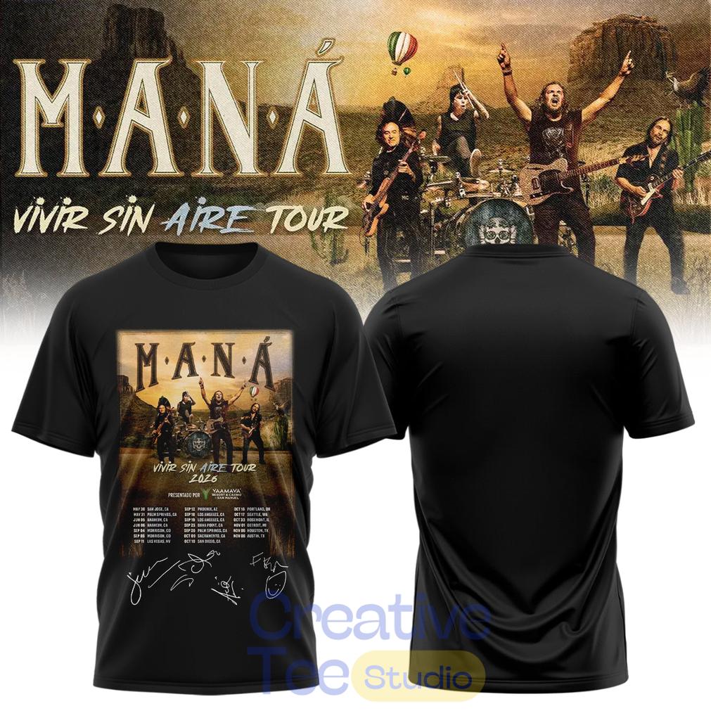 Maná “Vivir Sin Aire Tour” Limited Edition T-Shirt