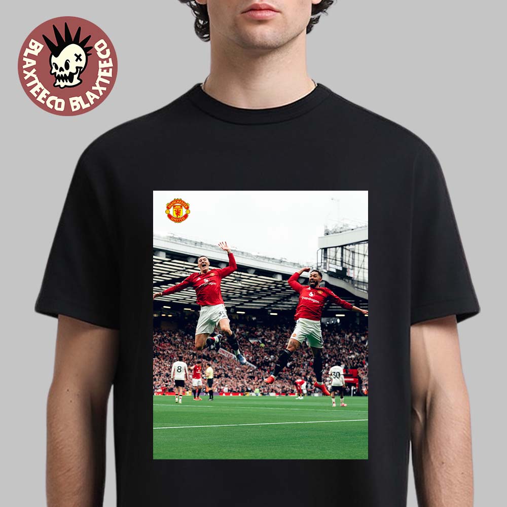 Manchester United Air Sesko Feat Cunha Celebration Vs Liverpool Match T-Shirt