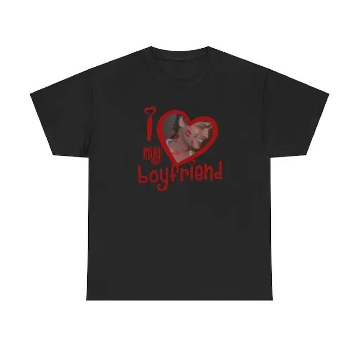 Matthew Gray Gubler Heart Shirt I Love My Boyfriend Shirt Menswear T-Shirts