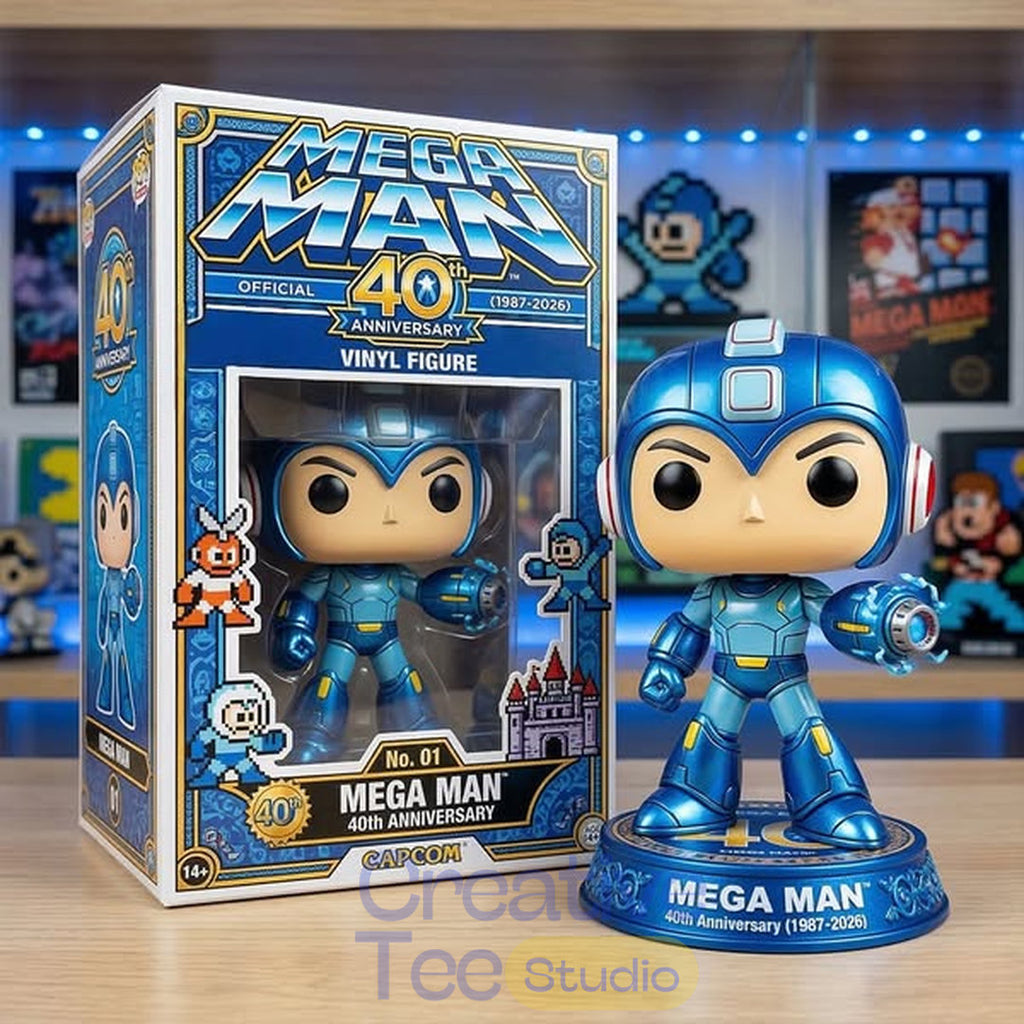 Mega Man 40th Anniversary Pop Figure