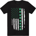 St. Patrick'S Day Shamrock Breathable Cotton Crew Neck Casual & Outdoor Activities Made USA T-Shirts