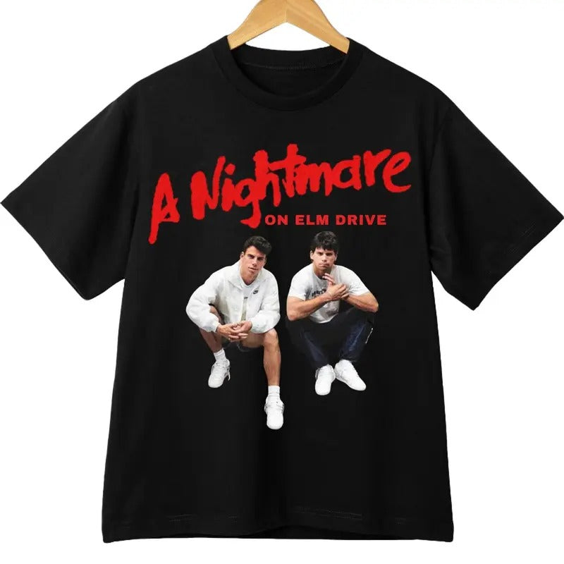Menendez Brothers Nightmare Elm Halloween Monsters Erik & Lyle Menswear Streetwear T-Shirts