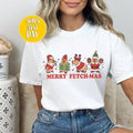 Merry Fetch Mas Capybara Santa Claus Funny Animal T-Shirts