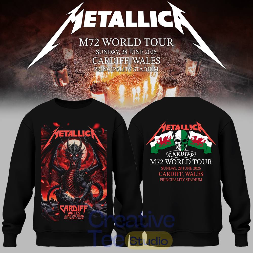 Metallica 2026 M72 World Tour Cardiff, Wales Limited Hoodie