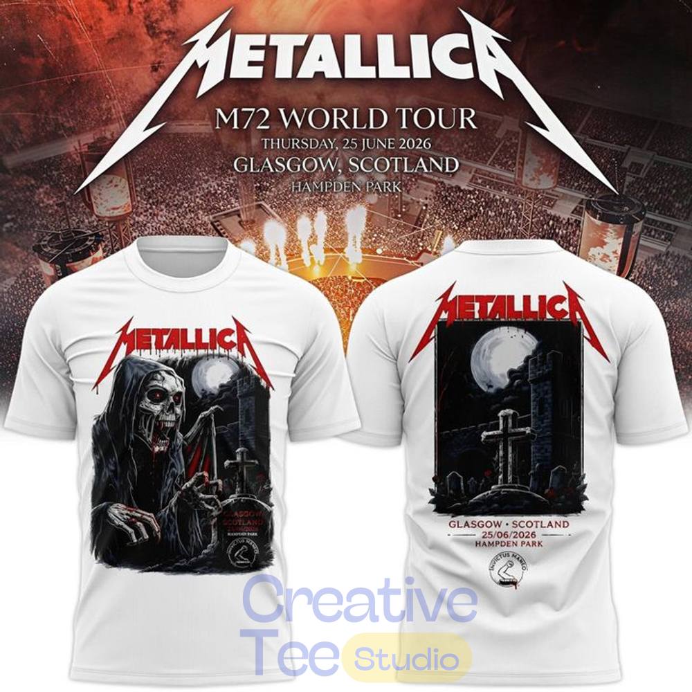 Metallica M72 World Tour Glasgow Special T-Shirt