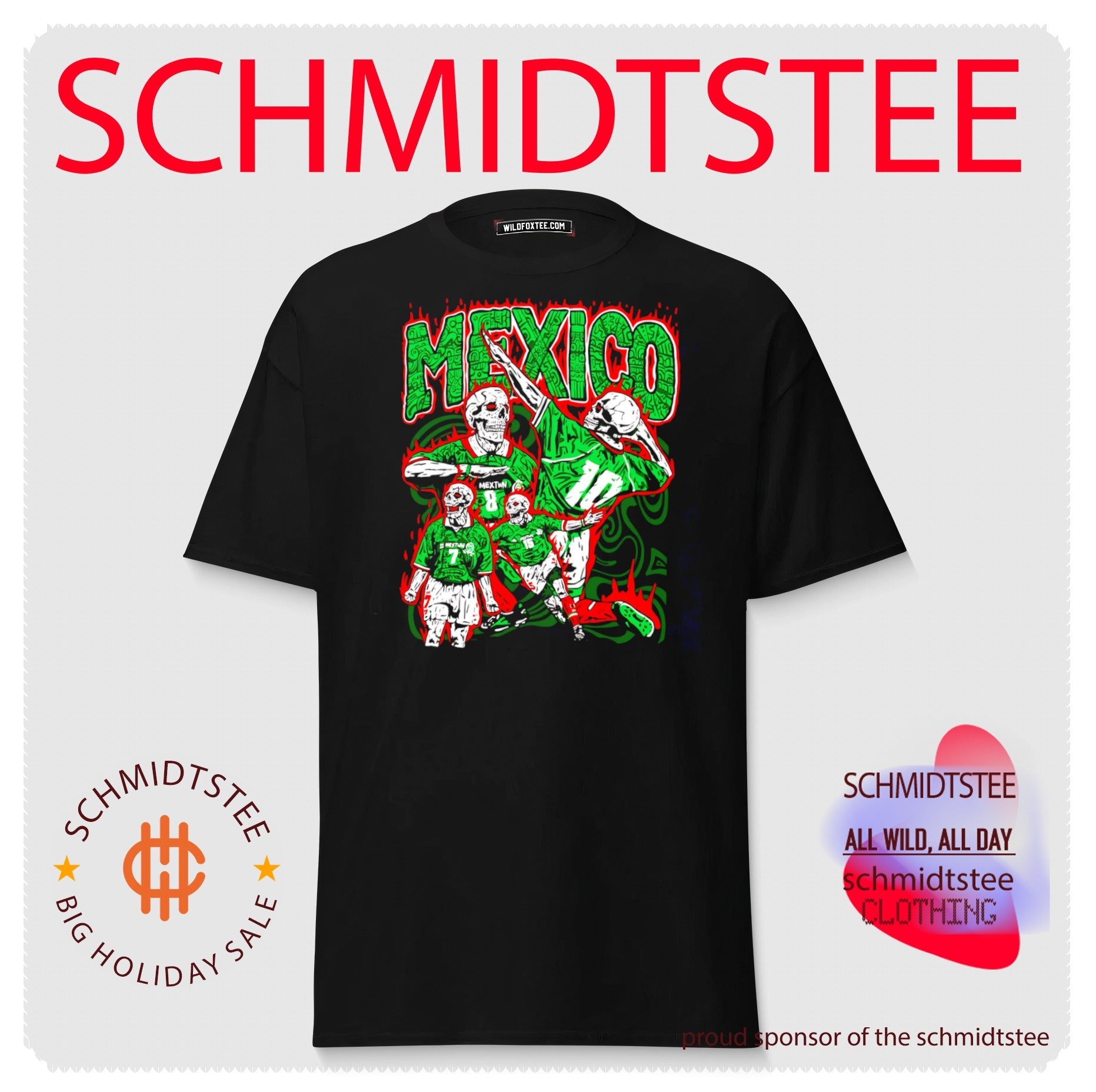 Mexico National Soccer Team Bootleg Skeleton Players shirt