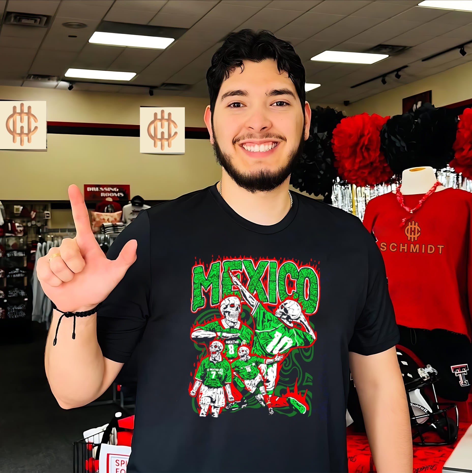 Mexico National Soccer Team Bootleg Skeleton Players shirt