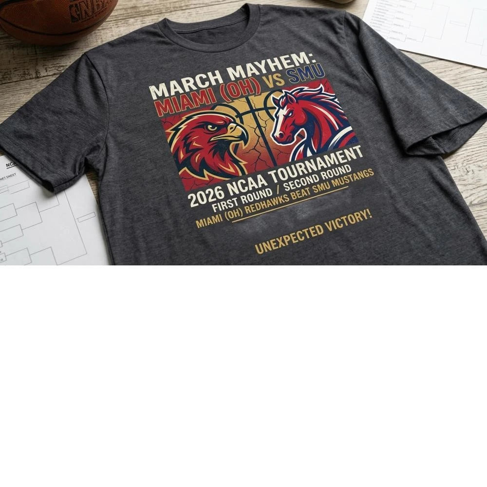 Miami OH vs SMU 2026 NCAA Tournament Graphic Streetwear shirt