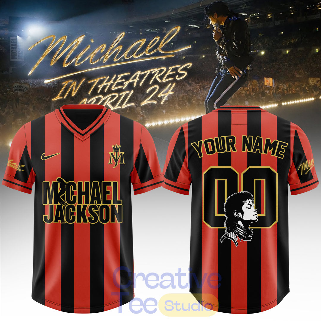 Michael Jackson In Theatres Custom Football Jersey – Special Movie Edition