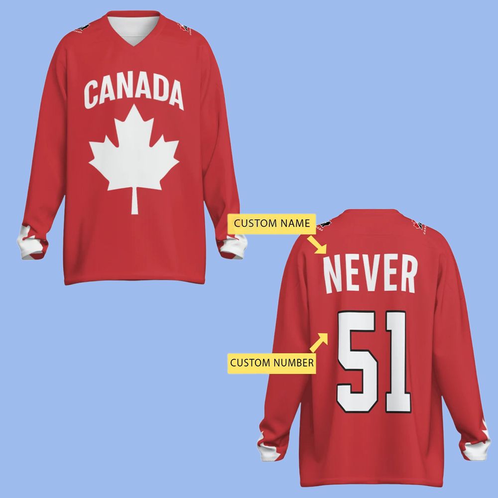 Mike Myers Wearing Canada Never 51 Hockey Jersey - Grishko.com
