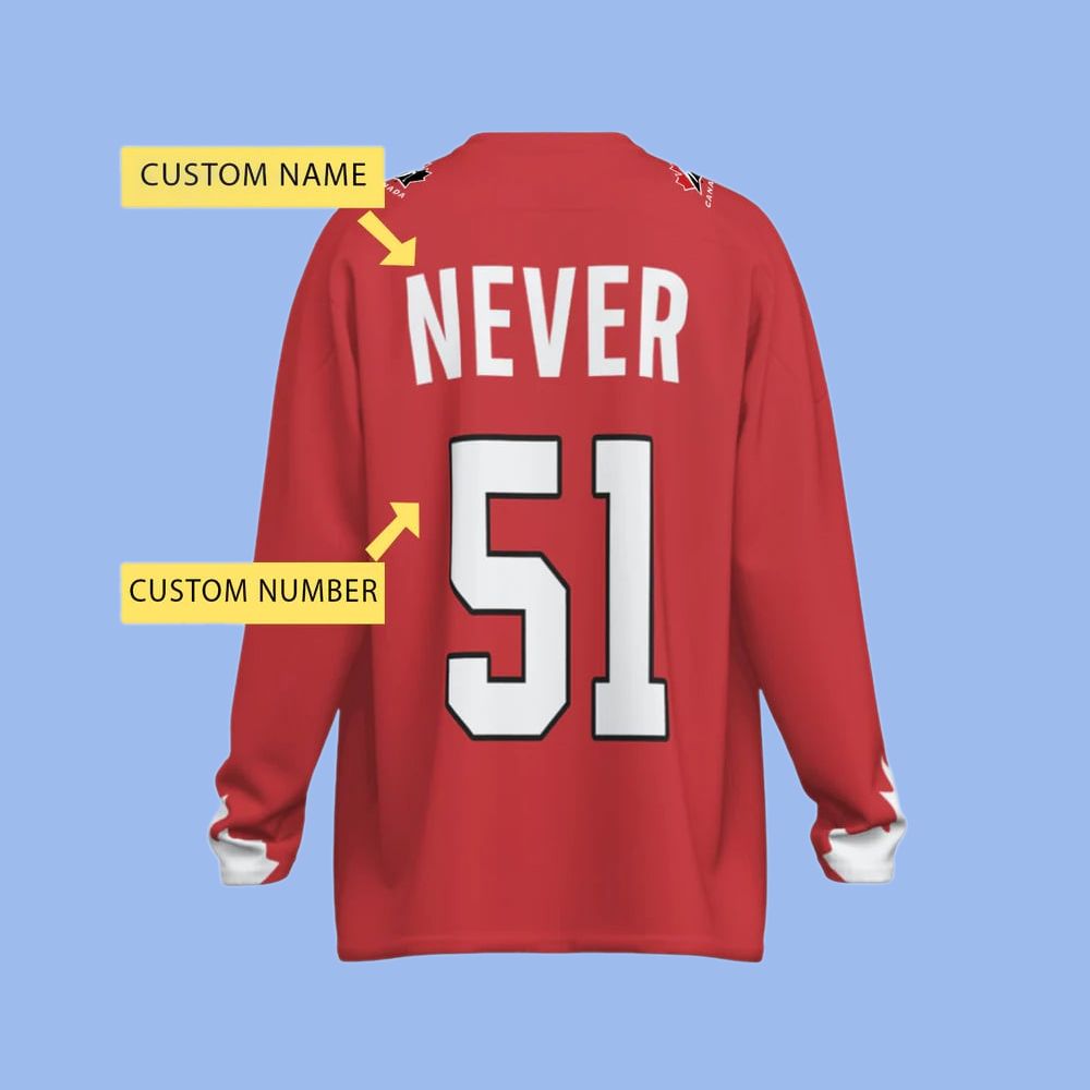 Mike Myers Wearing Canada Never 51 Hockey Jersey - Grishko.com