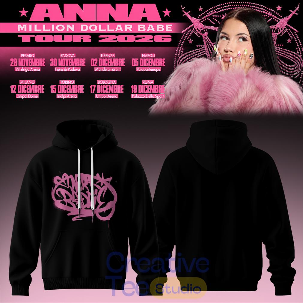 ANNA Million Dollar Babe Tour 2026 Black Hoodie