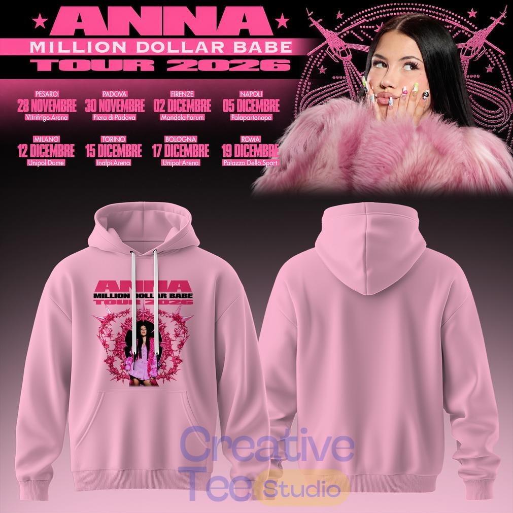 ANNA Million Dollar Babe Tour 2026 Pink Hoodie