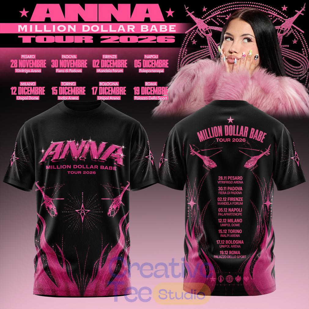 ANNA Million Dollar Babe Tour Black T-Shirt