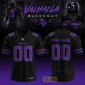 Minnesota Vikings ‘Black Out’ 2026 Special Edition Custom Football Jersey