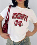 Mississippi St. Vintage Sport Teams NCAA Black Baby Team Baby NCAA Fans T-Shirts