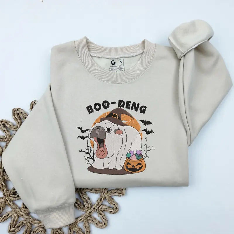 Moo Deng Halloween Printed Moo Deng Shirt Cute Baby Hippo Moo Deng Baby Pygmy Hippo Moo Deng Hippo Lover Shirt T-Shirts