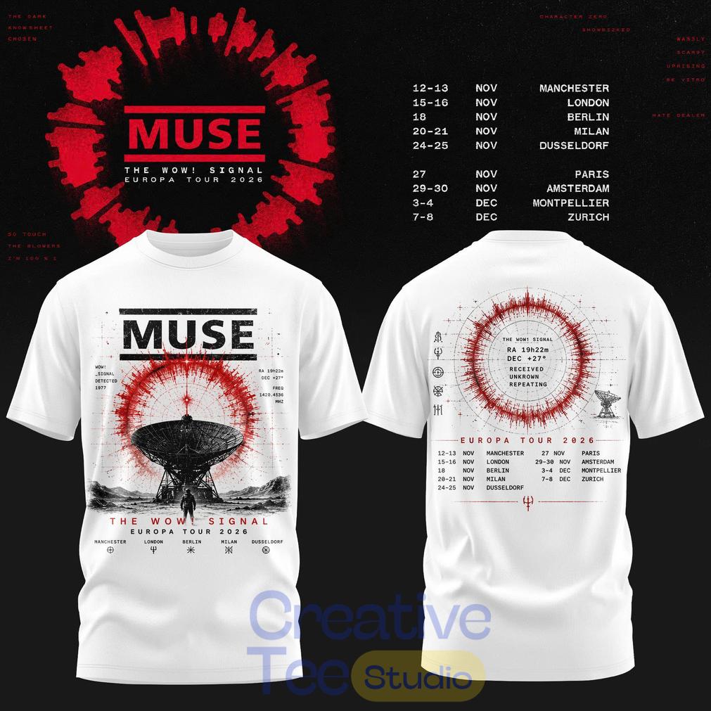 Muse – The Wow Signal Europa Tour 2026 Tee