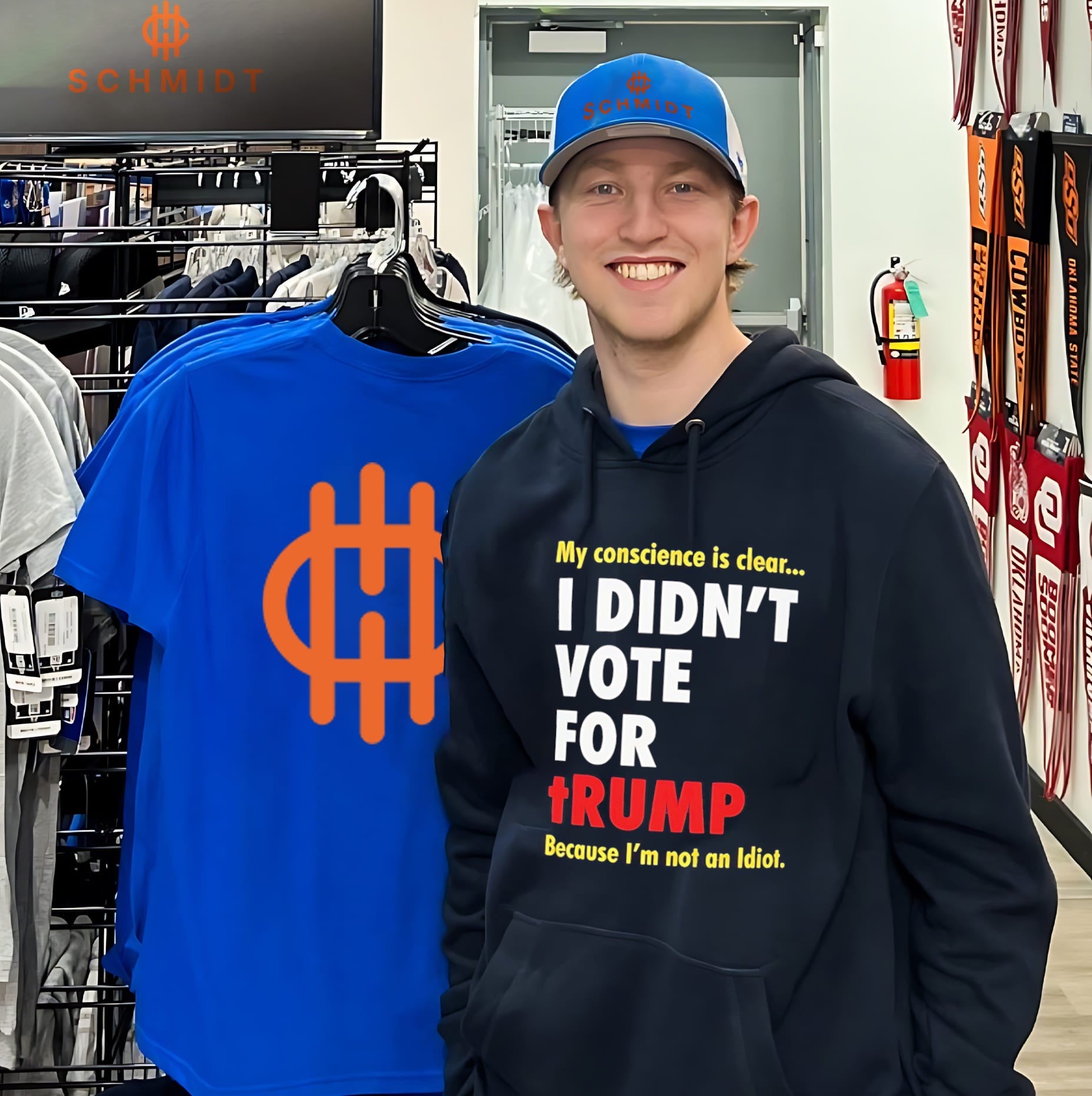 My Conscience Is Clear I Didn’t Vote For Trump Because I’m Not An Idiot Shirt