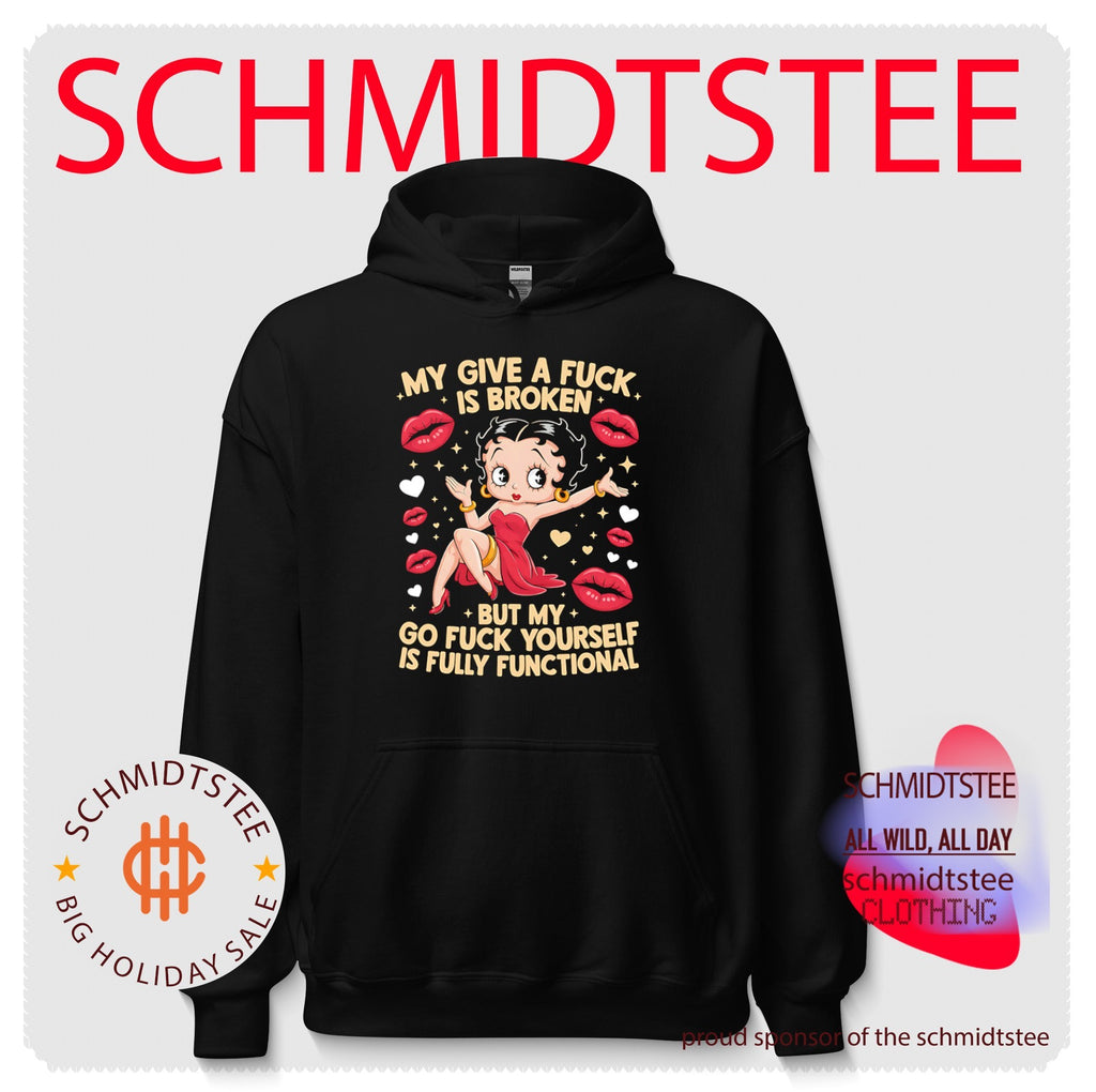 My Give a Fuck Is Broken Go Fuck Yourself cartoon shirt