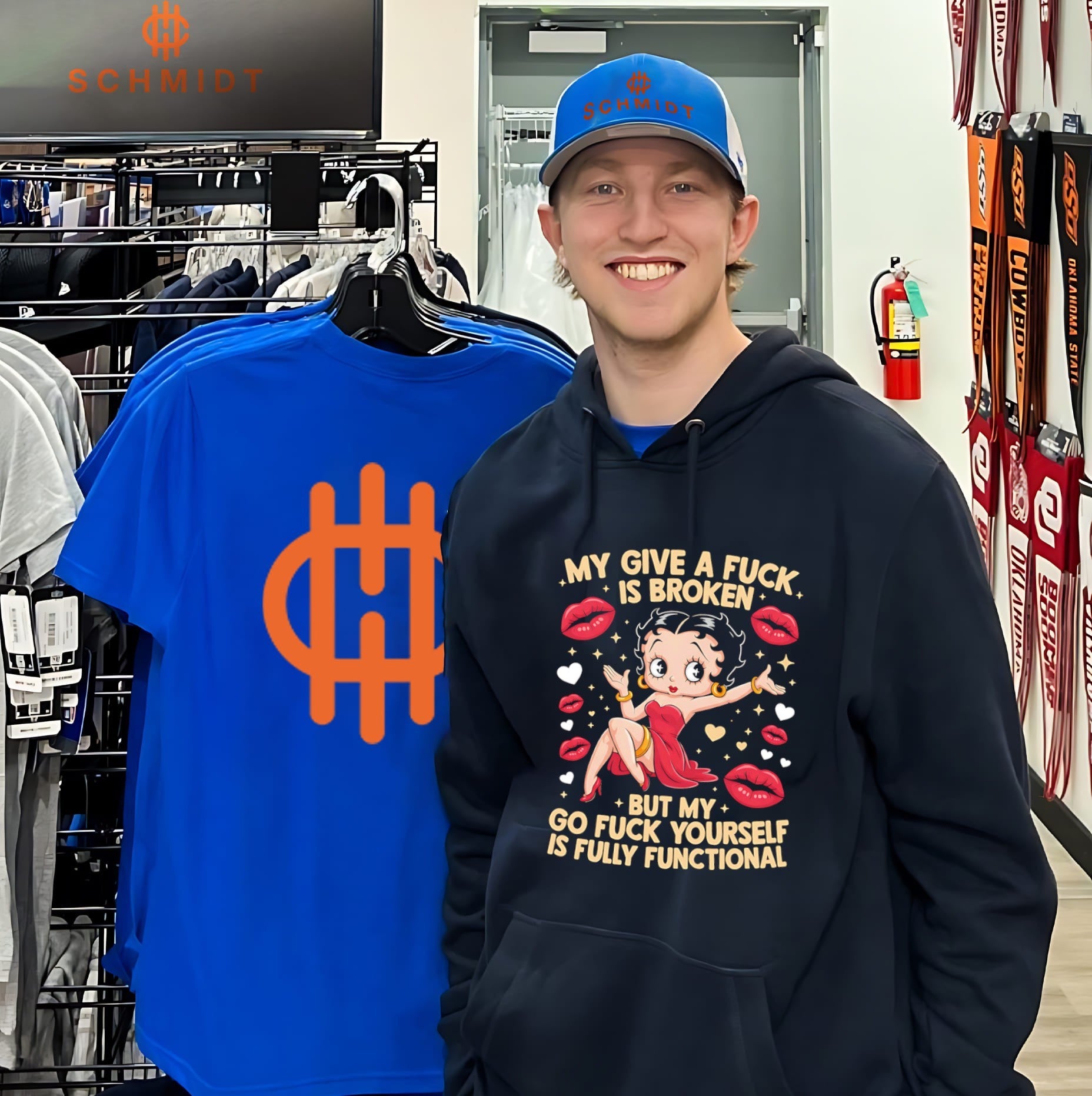 My Give a Fuck Is Broken Go Fuck Yourself cartoon shirt