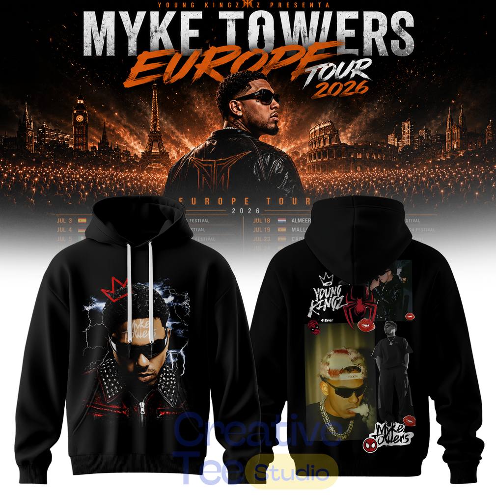 Myke Towers Shadow Crown Special Tee Hoodie
